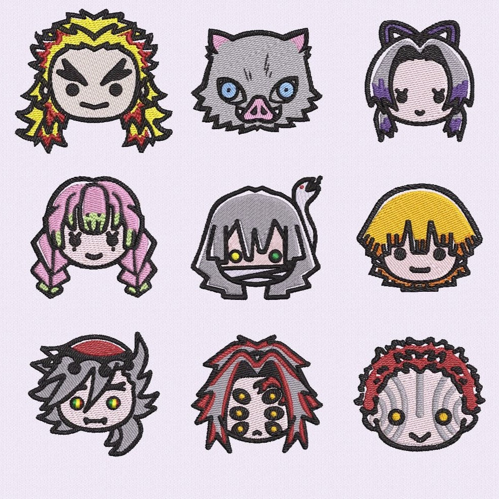 Anime Inspired Custom Embroidery Tag