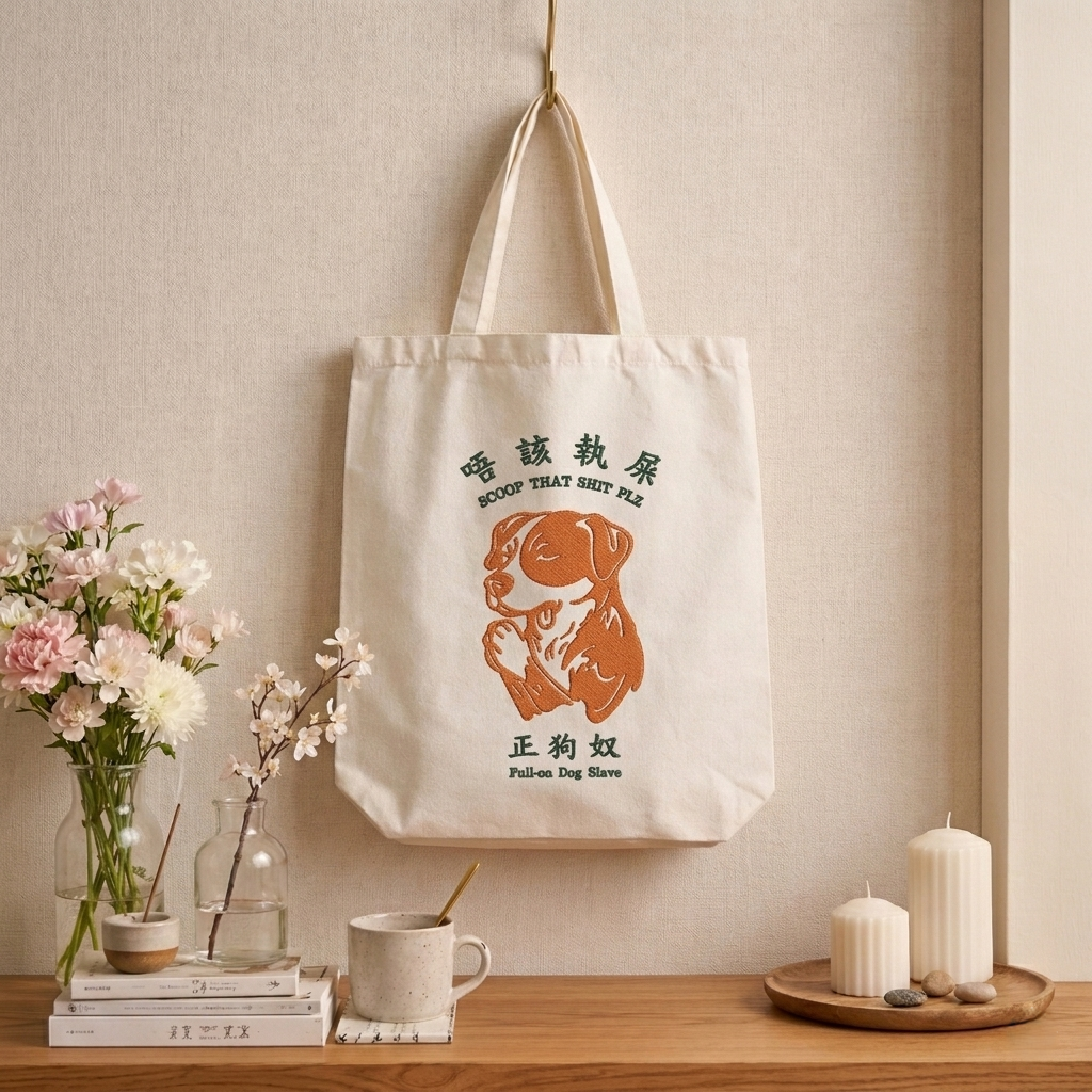 Full-On Dog Slave Tote Bag