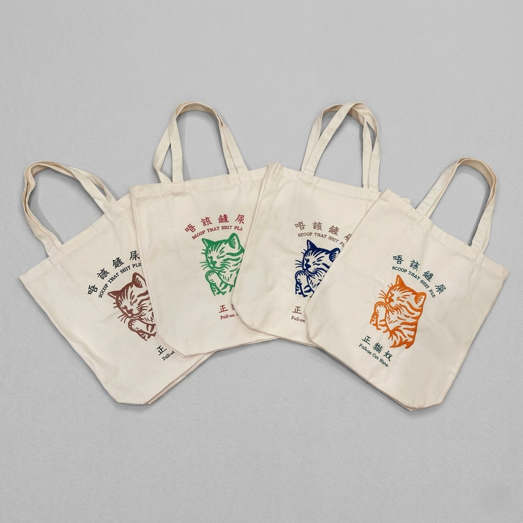Full-On Cat Slave Tote Bag