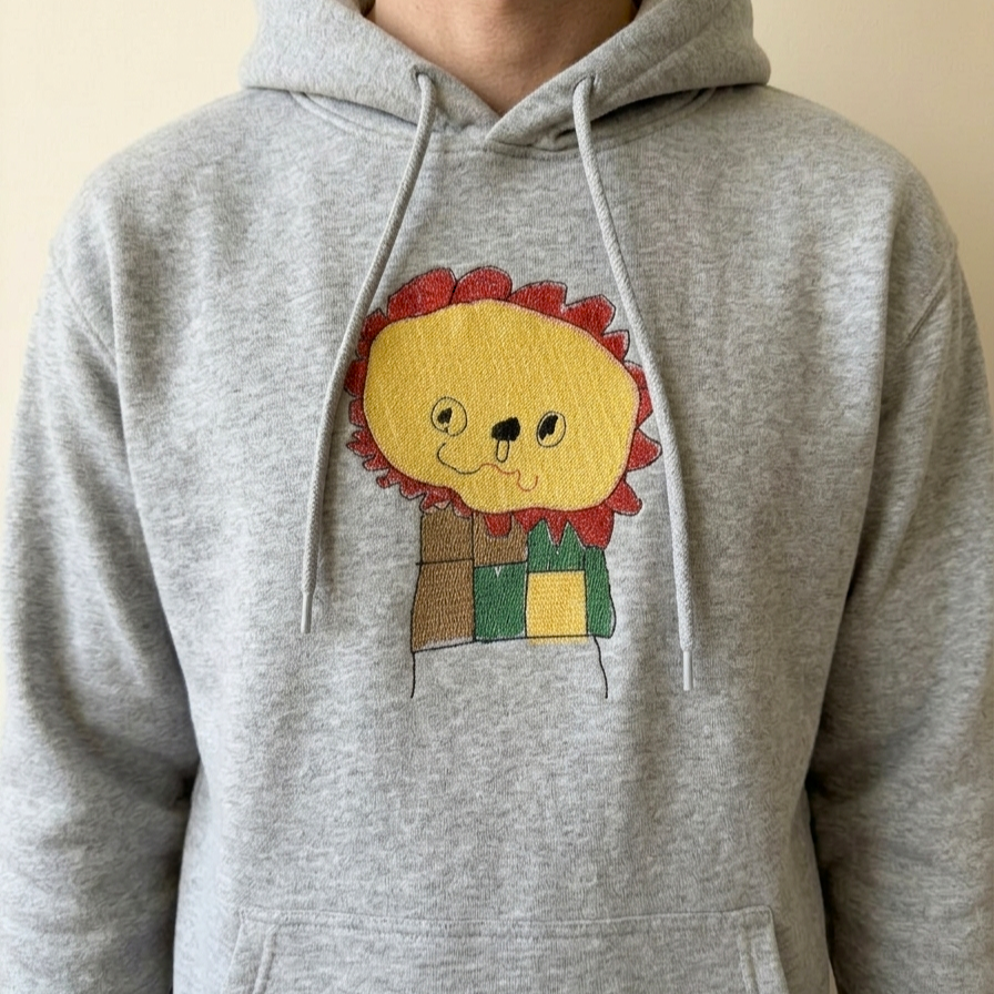 Men - Personalised Kids' Artwork Hoodie