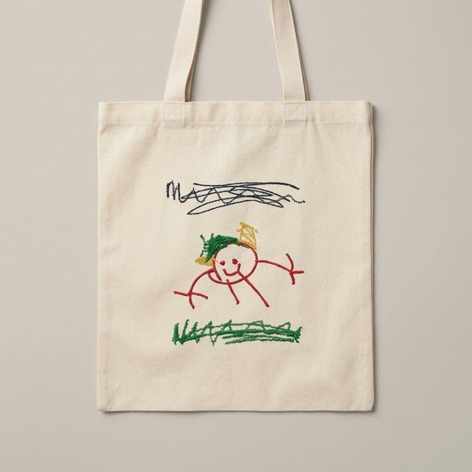 Personalised Kids' Artwork Tote Bag